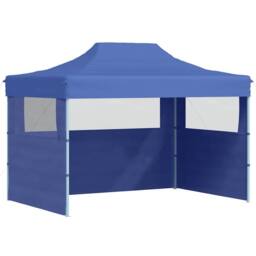 Berkfield Home Professional Folding Party Tent with 3 Sidewalls 3x4 m Steel Blue - thumbnail 2