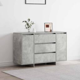 Berkfield Home Sideboard Concrete Grey 120x41x75 cm Engineered Wood - Size: 120 x 41 x 75 cm - thumbnail 2