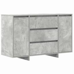 Berkfield Home Sideboard Concrete Grey 120x41x75 cm Engineered Wood - Size: 120 x 41 x 75 cm - thumbnail 3