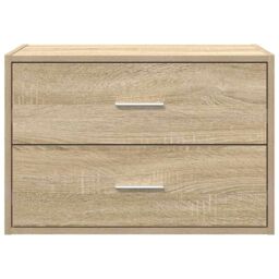 Berkfield Home Cabinet with 2 Drawers Sonoma Oak 60x31x40 cm Engineered Wood in Brown - Size: 60 x 31 x 40 cm - thumbnail 4