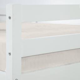 Aspire Cove Midsleeper Wooden Children's Bed Frame in White - Size: Single - thumbnail 4