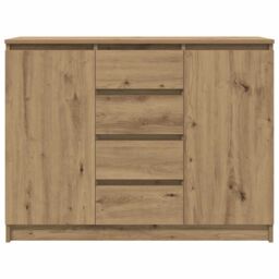 Berkfield Home Sideboard with Drawers Artisan Oak 100.5x35x76 cm Engineered Wood in Brown - thumbnail 6
