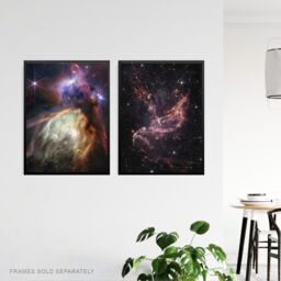 Artery8 Wall Art Print Pack of 3 NASA James Webb Images Rho Ophiuchi Cassiopeia A SMC Galaxy Star Formation Large Poster Set - thumbnail 5