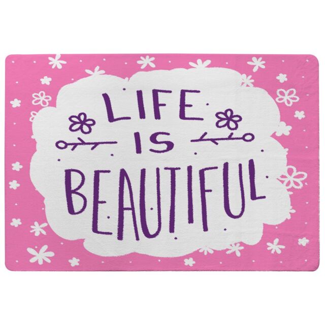 Benjamin Tate Design Life Is Beautiful Designer Rug in Natural - Size: Large - image 1