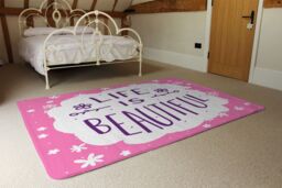 Benjamin Tate Design Life Is Beautiful Designer Rug in Natural - Size: Large - thumbnail 3