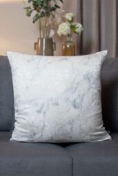Ashley Wilde Cinnabar Marble Jaquard Weave Cushion in Grey - thumbnail 4