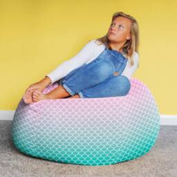 rucomfy Beanbags rucomfy Indoor Mermaid Bean Bag - Classic Kids Bean Bag Chair - thumbnail 2