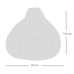 rucomfy Beanbags rucomfy Indoor Mermaid Bean Bag - Classic Kids Bean Bag Chair - thumbnail 4