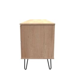 Ready Assembled 2 U Fuji 2 Drawer 2 Door Wide Sideboard (Ready Assembled) in Natural - Size: Large - thumbnail 2