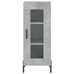Berkfield Home Highboard Concrete Grey 34.5x34x180 cm Engineered Wood - thumbnail 6
