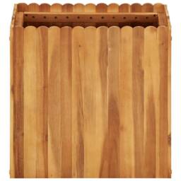 Berkfield Home Garden Raised Bed 50x30x50 cm Solid Acacia Wood in Brown - Size: 50 x 30 x 50 cm - thumbnail 3