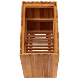 Berkfield Home Garden Raised Bed 50x30x50 cm Solid Acacia Wood in Brown - Size: 50 x 30 x 50 cm - thumbnail 4