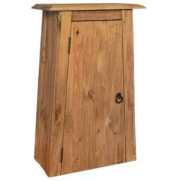 Berkfield Home Bathroom Set 5 Pieces Solid Pinewood in Brown - thumbnail 5