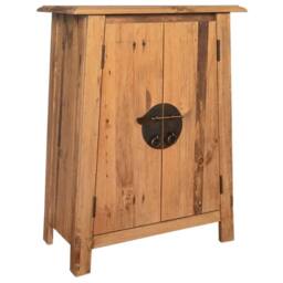 Berkfield Home Bathroom Set 5 Pieces Solid Pinewood in Brown - thumbnail 4