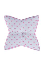 Homescapes Pink Hearts Star Floor Cushion
