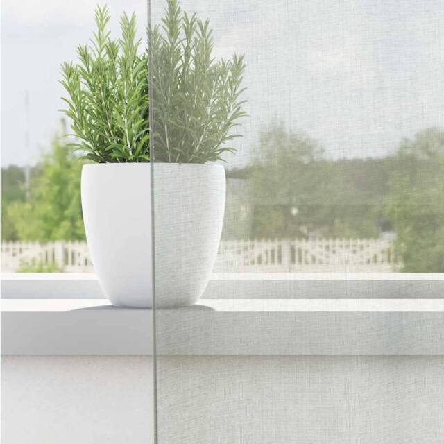 Berkfield Home Voile Curtains with Grommets 2 pcs Light Grey 140x140 cm - image 1