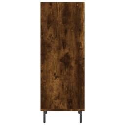 Berkfield Home Sideboard Smoked Oak 34.5x32.5x90 cm Engineered Wood in Brown - thumbnail 5