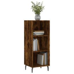 Berkfield Home Sideboard Smoked Oak 34.5x32.5x90 cm Engineered Wood in Brown - thumbnail 1