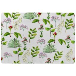 Benjamin Tate Design Selection Of Leaves & Flowers Rug in Natural - Size: Large - thumbnail 1