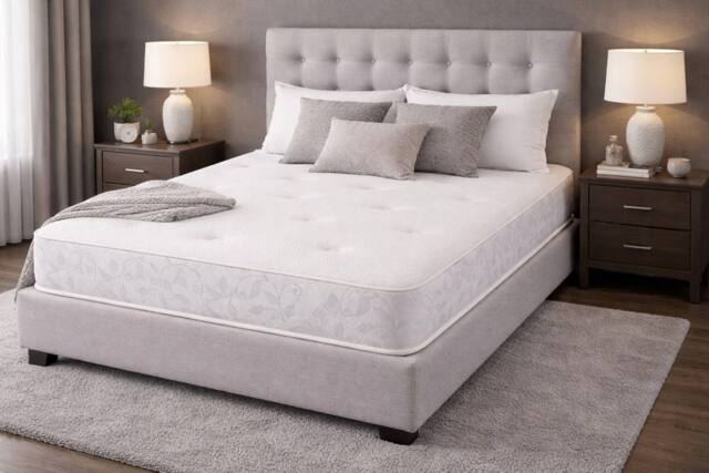Chester & Oakley Chelsea Comfort Open Coil Mattress in White - Size: Super King - image 1