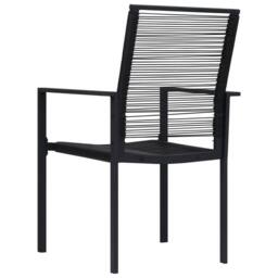 Berkfield Home 5 Piece Garden Dining Set in Black - thumbnail 6