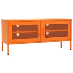Berkfield Home TV Cabinet Orange 105x35x50 cm Steel - Size: 105 x 35 x 50 cm