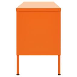 Berkfield Home TV Cabinet Orange 105x35x50 cm Steel - Size: 105 x 35 x 50 cm - thumbnail 4