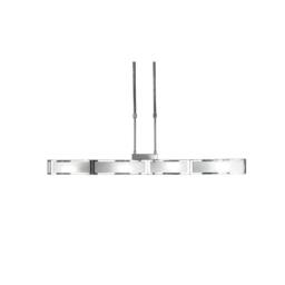 Netlighting Duna E27 Ceiling Pendant 4 Light E27 Bar Polished Chrome White Acrylic in Grey - thumbnail 1
