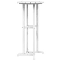 Berkfield Home Bar Table White 55x55x107 cm HDPE - Size: 55 x 55 x 107 cm - thumbnail 5