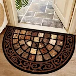 SPETLEK Anti Slip Outdoor Half Moon Slate Step Mat - Size: 100 cm diameter - thumbnail 2