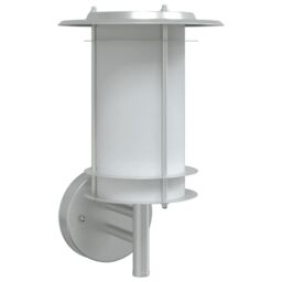 Berkfield Home Outdoor Wall Light Silver Stainless Steel - thumbnail 2