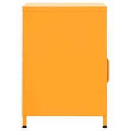 Berkfield Home Nightstands 2 pcs Mustard Yellow 35x35x51 cm Steel - Size: 35 x 35 x 51 cm - thumbnail 4