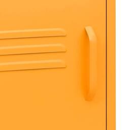 Berkfield Home Nightstands 2 pcs Mustard Yellow 35x35x51 cm Steel - Size: 35 x 35 x 51 cm - thumbnail 8