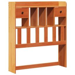 Berkfield Home Bookcase Bed without Mattress Wax Brown 100x200 cm Solid Wood Pine - thumbnail 6