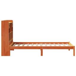 Berkfield Home Bookcase Bed without Mattress Wax Brown 100x200 cm Solid Wood Pine - thumbnail 7