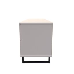 Ready Assembled 2 U Fuji 2 Drawer 2 Door Wide Sideboard (Ready Assembled) in Taupe - thumbnail 2