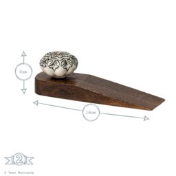 Nicola Spring Traditional Vintage Wooden Door Wedge Stop - Pack of 3 - thumbnail 3