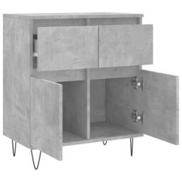 Berkfield Home Sideboard Concrete Grey 60x35x70 cm Engineered Wood - Size: 60 x 35 x 70 cm - thumbnail 6