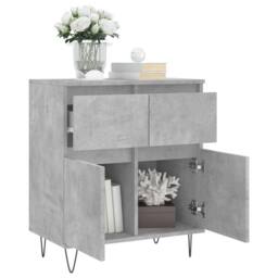 Berkfield Home Sideboard Concrete Grey 60x35x70 cm Engineered Wood - Size: 60 x 35 x 70 cm - thumbnail 4