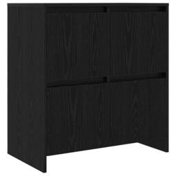 Berkfield Home Sideboard 2 pcs Black oak 70 x 41 x 75 cm Engineered wood - thumbnail 5