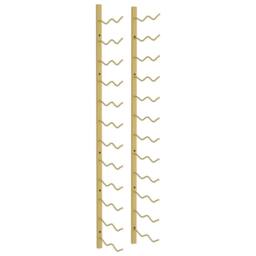 Berkfield Home Wall Mounted Wine Rack for 24 Bottles Gold Iron - thumbnail 3