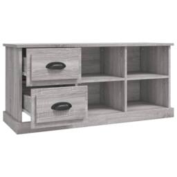 Berkfield Home TV Cabinet Grey Sonoma 102x35.5x47.5 cm Engineered Wood - thumbnail 7
