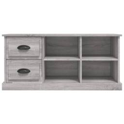 Berkfield Home TV Cabinet Grey Sonoma 102x35.5x47.5 cm Engineered Wood - thumbnail 6