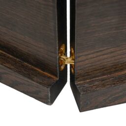Berkfield Home Wall Shelf Dark Grey 140x60x(2-4) cm Treated Solid Wood Oak in Brown - thumbnail 6