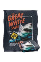Warner Brothers Shark Week Television Series 152x127 cm Great White Soft Throw Blanket - thumbnail 2
