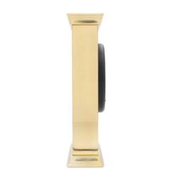 Acctim Halton Mantel Clock Quartz Polished Metal & Floating Glass Effect in Gold - thumbnail 3