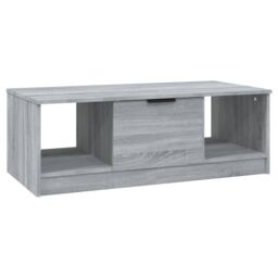 Berkfield Home Coffee Table Grey Sonoma 102x50x36 cm Engineered Wood - Size: 102 x 50 x 36 cm - thumbnail 2