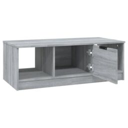 Berkfield Home Coffee Table Grey Sonoma 102x50x36 cm Engineered Wood - Size: 102 x 50 x 36 cm - thumbnail 5