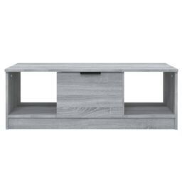 Berkfield Home Coffee Table Grey Sonoma 102x50x36 cm Engineered Wood - Size: 102 x 50 x 36 cm - thumbnail 3