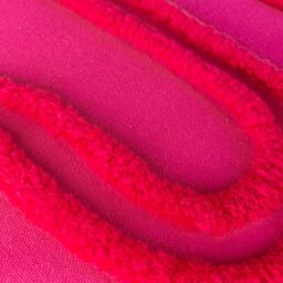Heya Home Archie Abstract Tufted Cushion in Pink - Size: 45 cm x 45 cm - thumbnail 4
